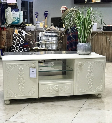 Тумба под ТВ Ассоль плюс АС-13 ваниль