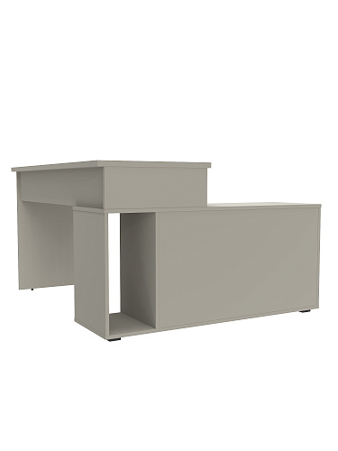 Стол угловой Оптима ОП-21 глиняный серый/риолит