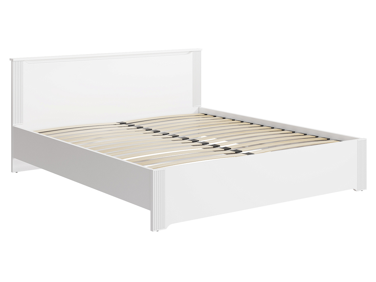 Кровать Эмилия ЭЛ-31 (180х200) белый структурный/меренга