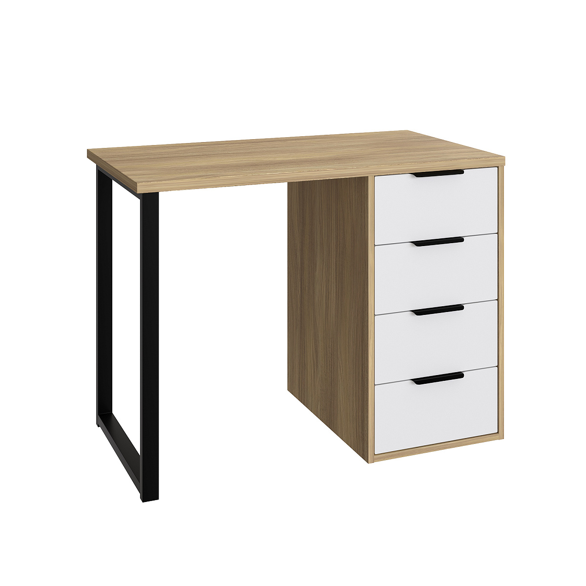 Стол С-404 блэквуд ячменный/меренга (1000х550)