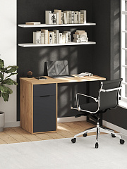 Стол С-408 дуб крафт золотой/графит