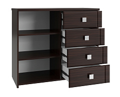 Комод Изабель ИЗ-52К орех темный