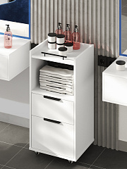 Тумба комбинированная К-33 белый структурный/меренга