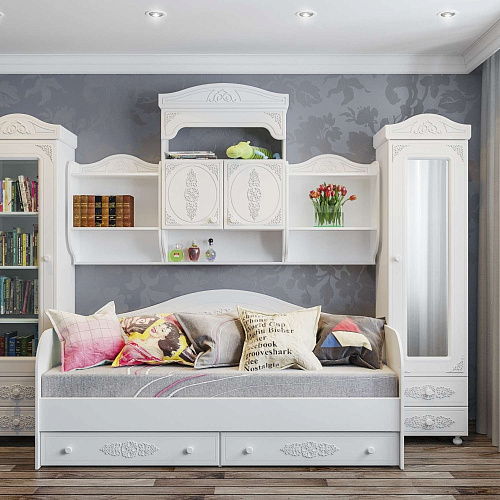 Полка Ассоль АС-14 белое дерево