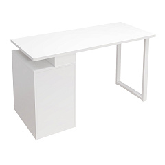 Стол С-416 белый структурный/меренга (1350*600 белая опора)