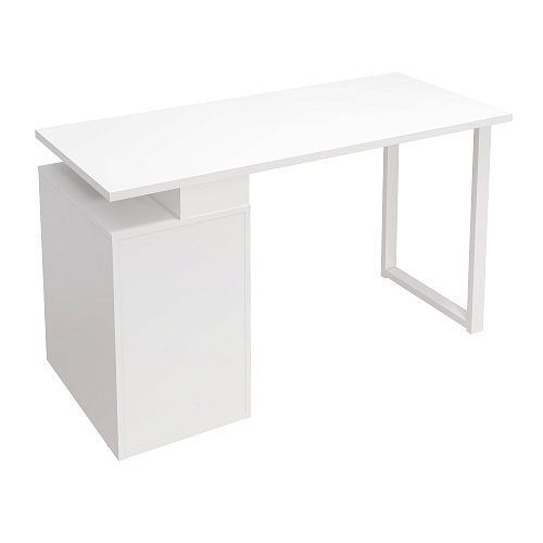 Стол С-416 белый структурный/меренга (1350*600 белая опора)