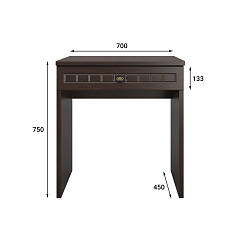 Туалетный столик Монблан МБ-72К венге/орех шоколадный