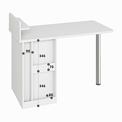 Стол С-405 белый структурный/меренга 