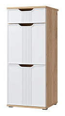 Комплект мебели для прихожей Эмилия ЭЛ-002 дуб крафт золотой/меренга