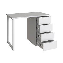 Стол С-414 белый структурный/меренга (1000х550)