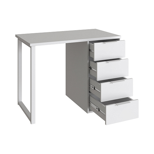 Стол С-414 белый структурный/меренга (1000х550)