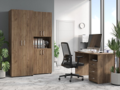 Шкаф-пенал ОФ-301К дуб крафт табачный