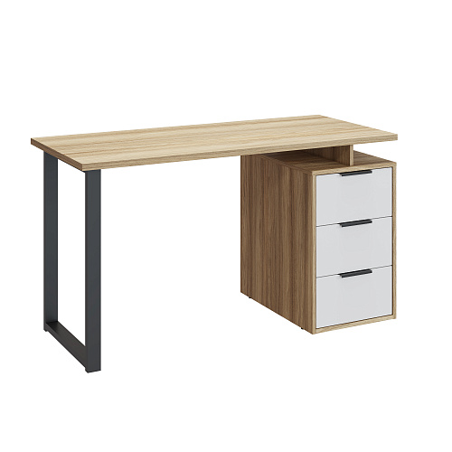 Стол С-406 блэквуд ячменный/меренга (1350*600)