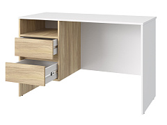 Стол Оскар ОС-24 белый структурный/блэквуд ячменный