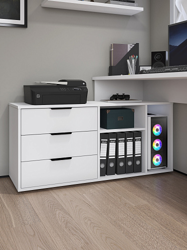 Стол угловой Оптима ОП-21 белый структурный/меренга