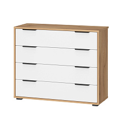 Комод Оптима ОП-04 дуб крафт золотой/меренга