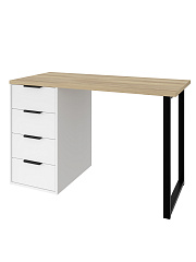 Стол С-400 блэквуд ячменный/белый структурный/меренга