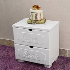 Тумба прикроватная ДримСтар ДС-14 белое дерево