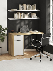 Стол С-408 блэквуд ячменный/меренга