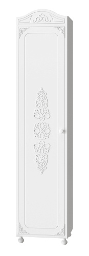 Шкаф Ассоль АС-53К (левый с короной) белое дерево