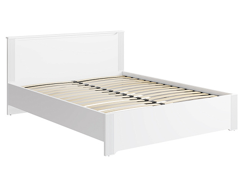 Кровать Эмилия ЭЛ-30 (160х200) белый структурный/меренга