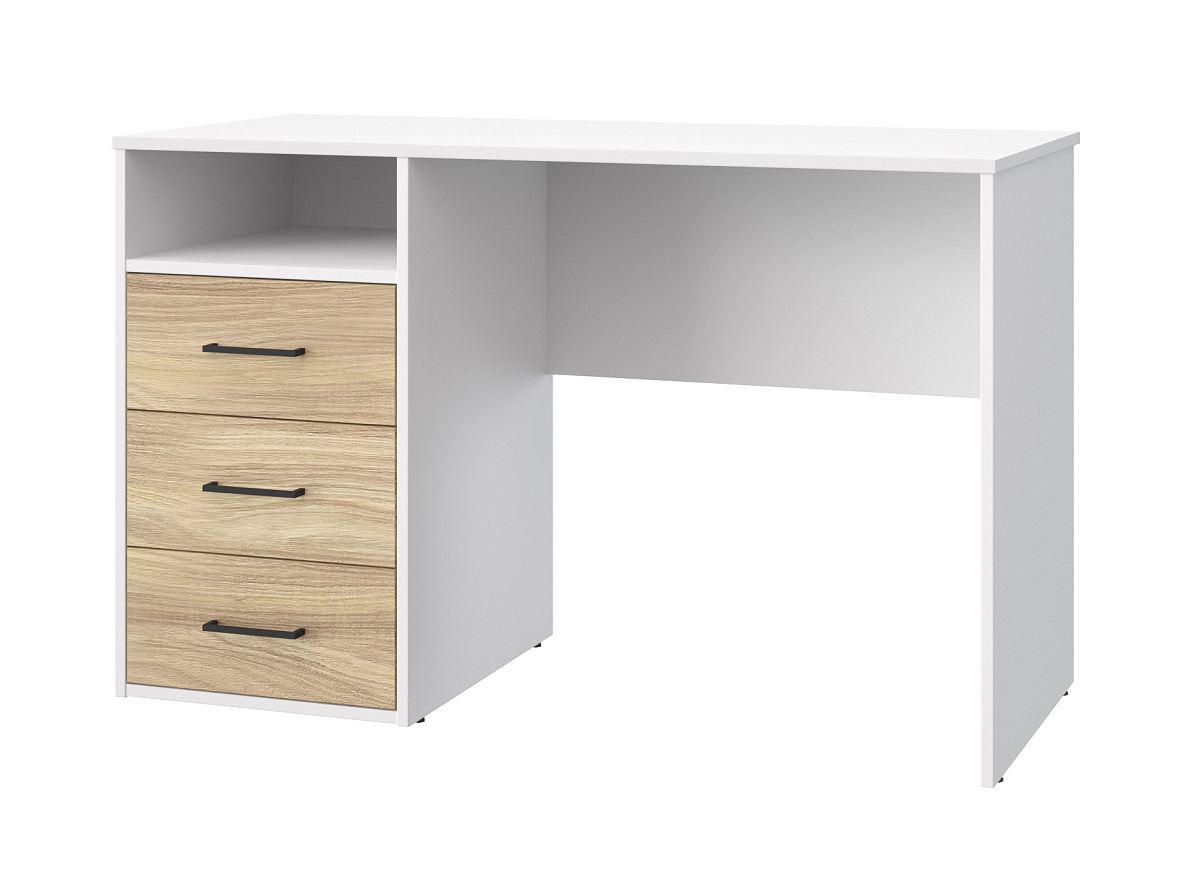 Стол Оскар ОС-21 белый структурный/блэквуд ячменный