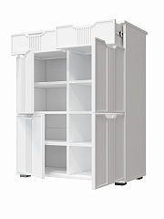 Комод Эмилия ЭЛ-20 белый структурный/меренга