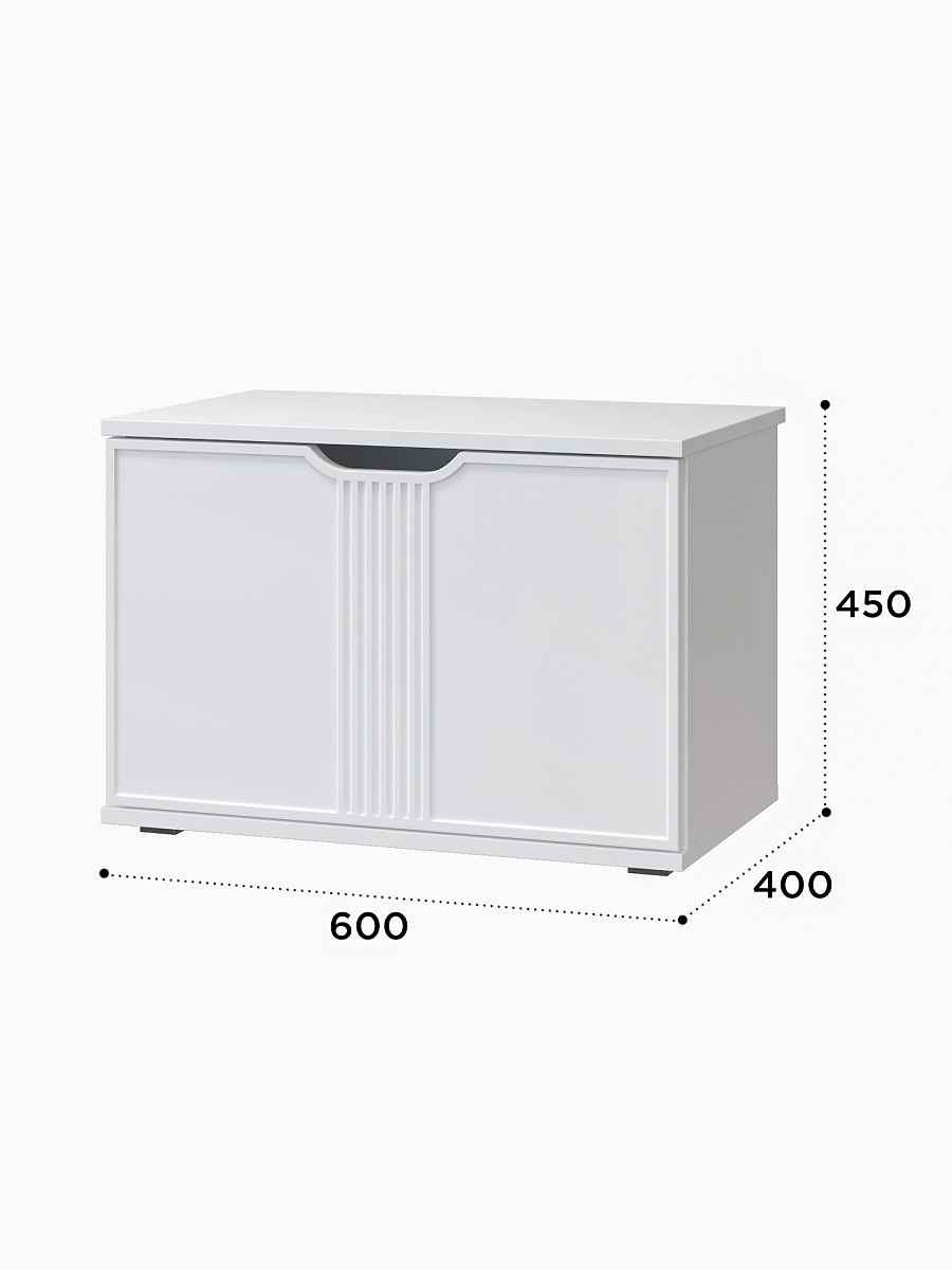 Комплект мебели для прихожей Эмилия ЭЛ-022 белый структурный/меренга