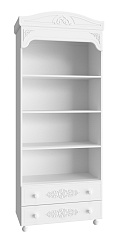 Шкаф-пенал открытый Ассоль АС-3 белое дерево