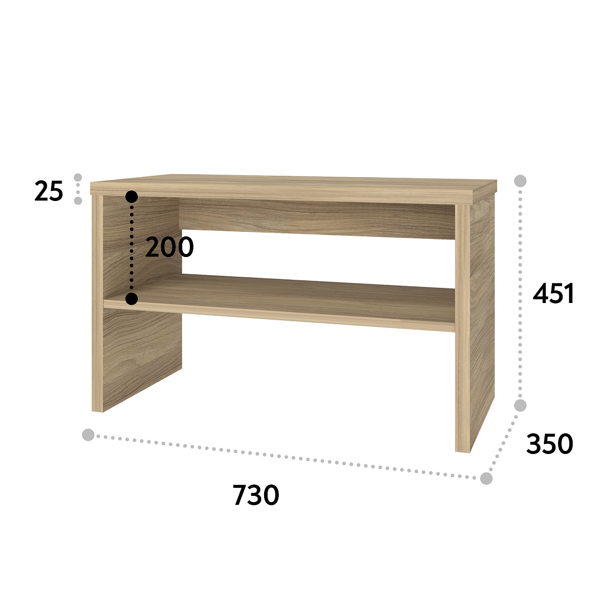 Тумба Т-12 блэквуд ячменный (730х441)