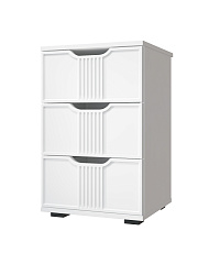 Тумба прикроватная Эмилия ЭЛ-26 белый структурный/меренга