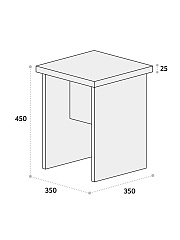 Подставка Т-03 северное дерево светлое