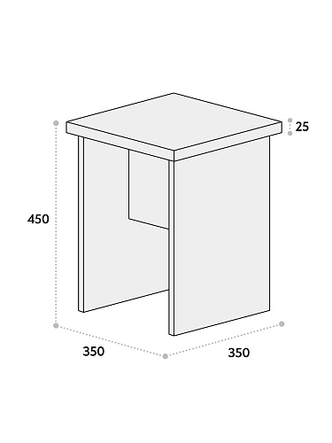 Подставка Т-03 блэквуд ячменный