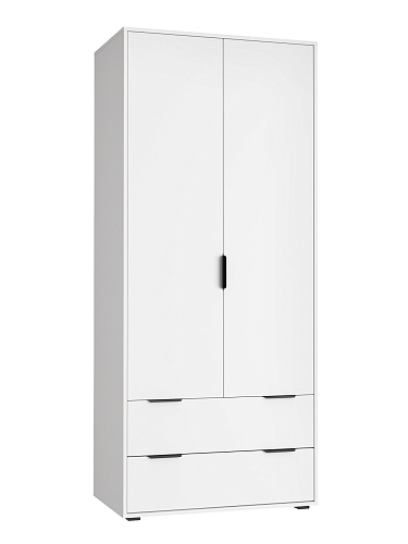 Шкаф платяной Оптима ОП-25 белый структурный/меренга