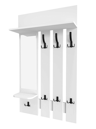 Вешалка настенная ВН-10 белый структурный/меренга