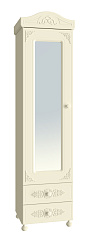 Шкаф-пенал с зеркалом Ассоль плюс АС-1 ваниль