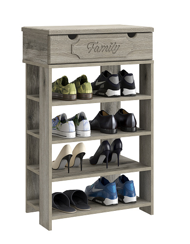 Тумба для обуви ДримСтар ДС-21 (600) дуб эвок/дуб сонома темный