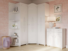 Гарнитур для прихожей Ассоль АС-039 белое дерево
