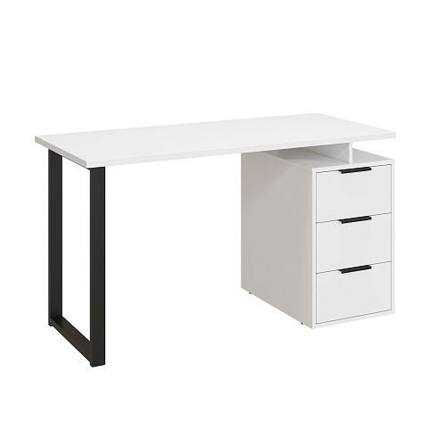 Стол С-406 белый структурный/меренга (1350*600)