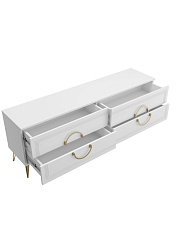 Тумба ТВ Оливия ОЛ-04 белый бриллиант/бланж