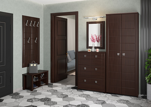 Шкаф Изабель ИЗ-64К орех темный