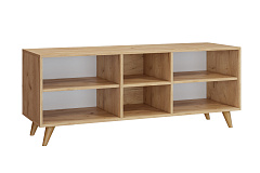 Тумба под ТВ Ирма ИР-13 дуб крафт/белый структурный