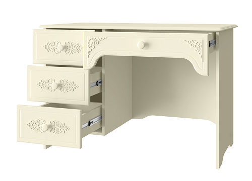 Стол письменный левый Ассоль плюс АС-6 ваниль