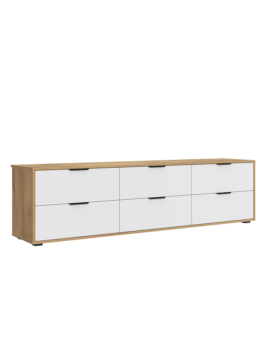 Тумба Оптима ОП-24 дуб крафт золотой/меренга