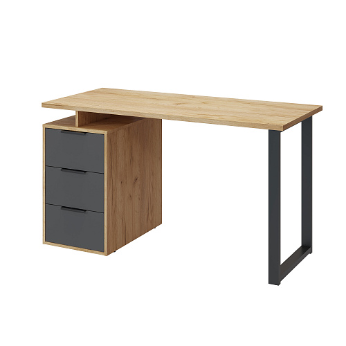 Стол С-406 дуб крафт золотой/графит (1350*600)