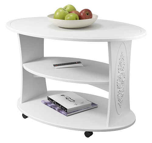 Стол журнальный Ассоль АС-17 белое дерево