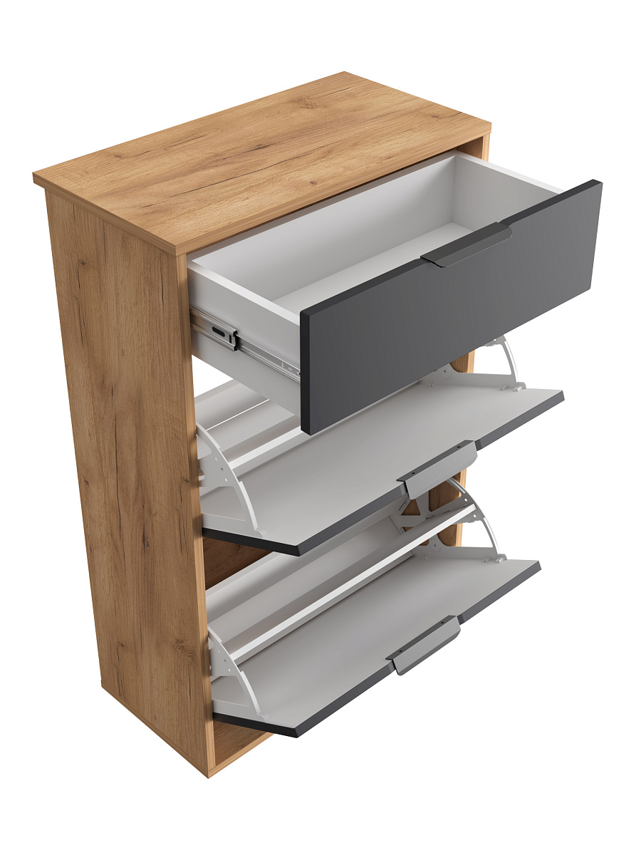 Тумба Оптима ОП-09 дуб крафт золотой/графит