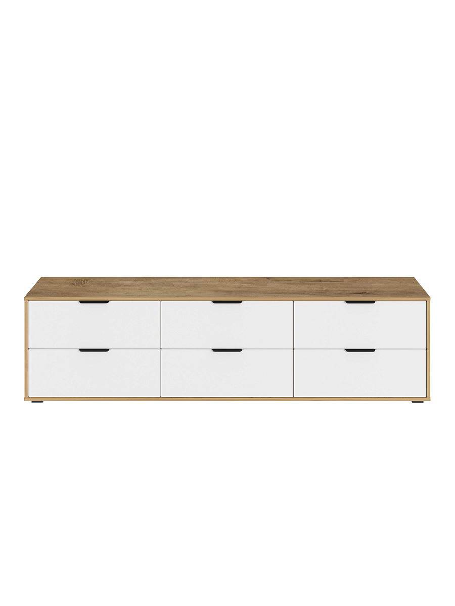 Тумба Оптима ОП-24 дуб крафт золотой/меренга