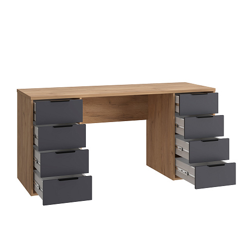 Стол С-403 дуб крафт золотой/графит (1600х550)