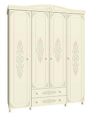 Шкаф четырехдверный Ассоль плюс АС-28 ваниль